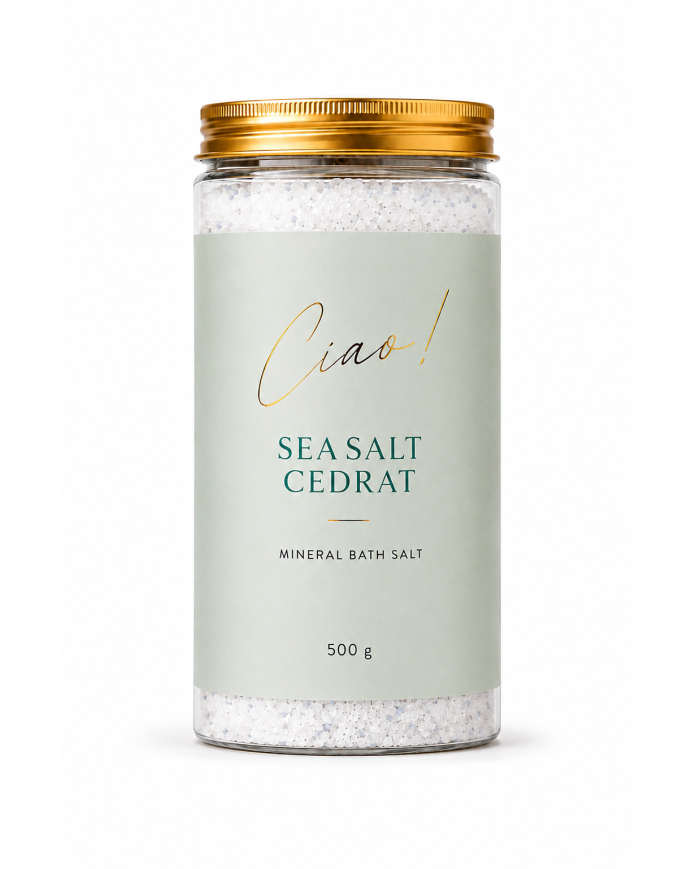 Mineral Bath Salt Seasalt & Cedrat - 500g