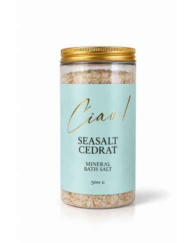 Mineral Bath Salt Seasalt & Cedrat - 500g